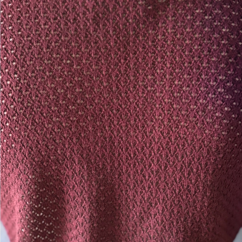 Burgundy and Black Simply Vera Embellished Cardigan by Vera Wang - Picture 5 of 7